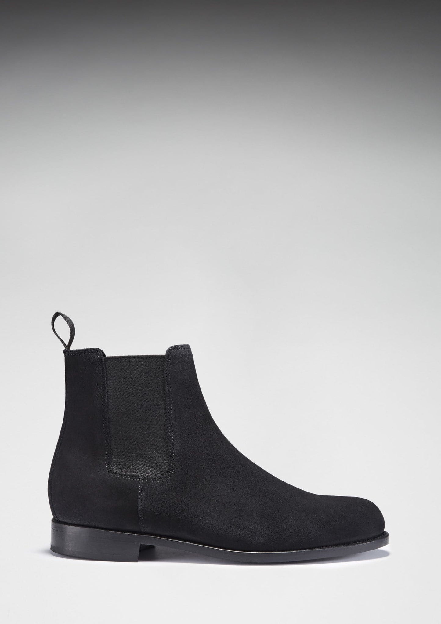 Hugs & Co Mens Black Suede Chelsea Boots Welted Leather Sole UK 7-14 - Sole Detail - QHA UK