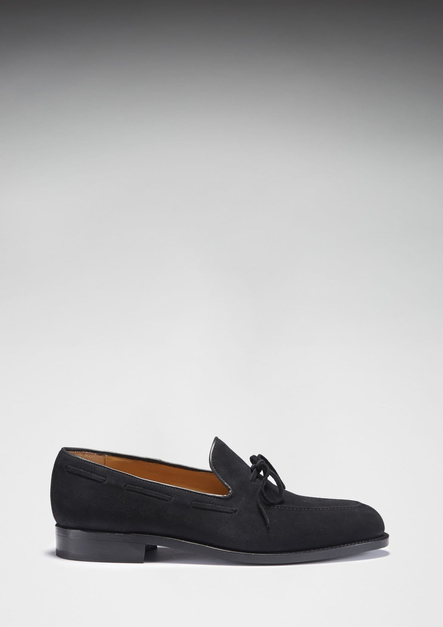 Hugs & Co Mens Black Suede Laced Loafers Welted Leather Sole UK 7-14 - Sole Detail - QHA UK