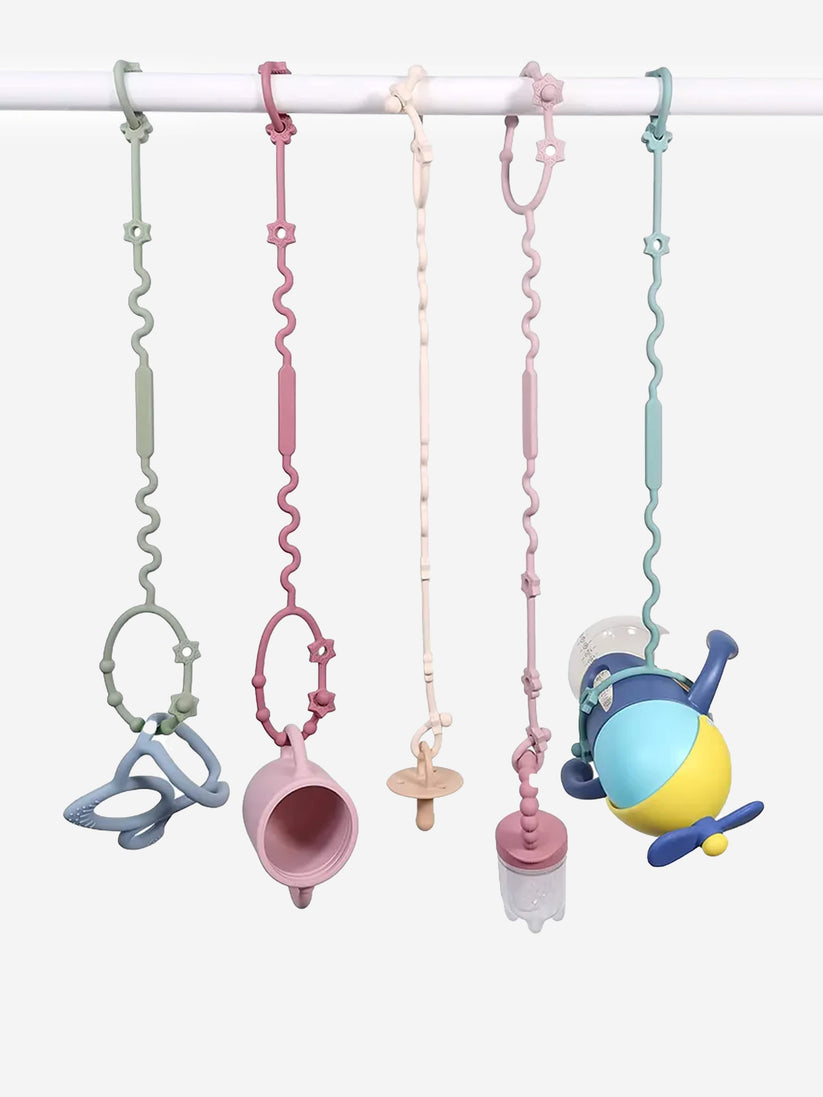 Bloom Bambini Adjustable Teether and Pacifier Clip in Purple - QHA UK