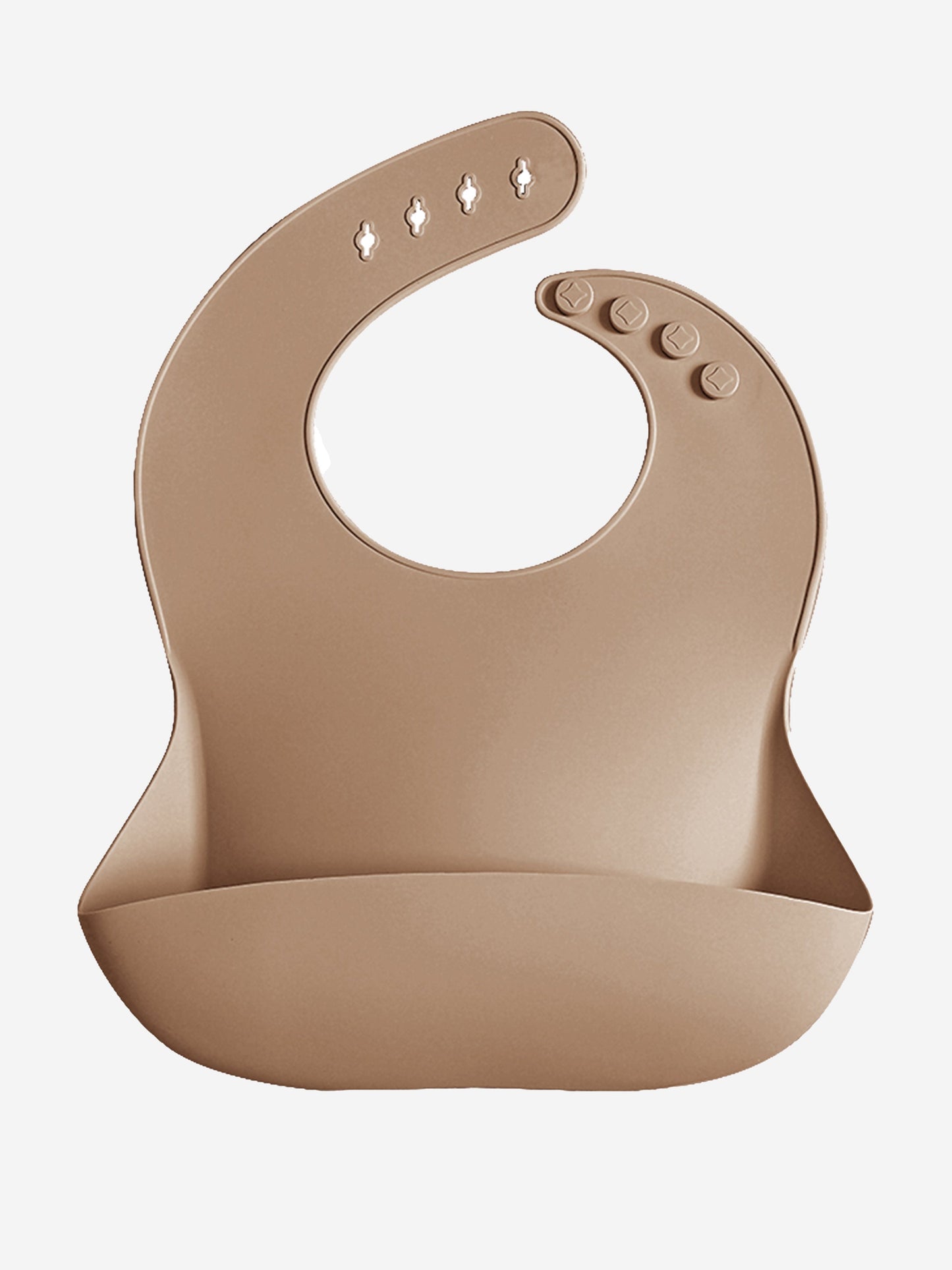 Bloom Bambini Baby Everyday Silicone Bib in Brown | QHAUK - QHA UK