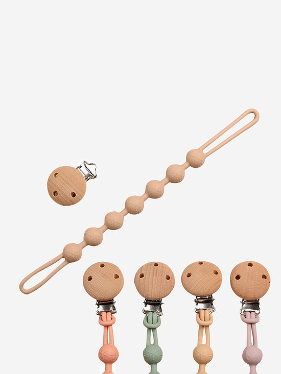 Bloom Bambini Baby Pacifier Clip and Teether in Pink | QHAUK - QHA UK
