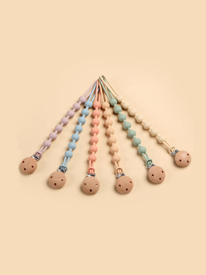 Bloom Bambini Baby Pacifier Clip and Teether in Pink | QHAUK - QHA UK