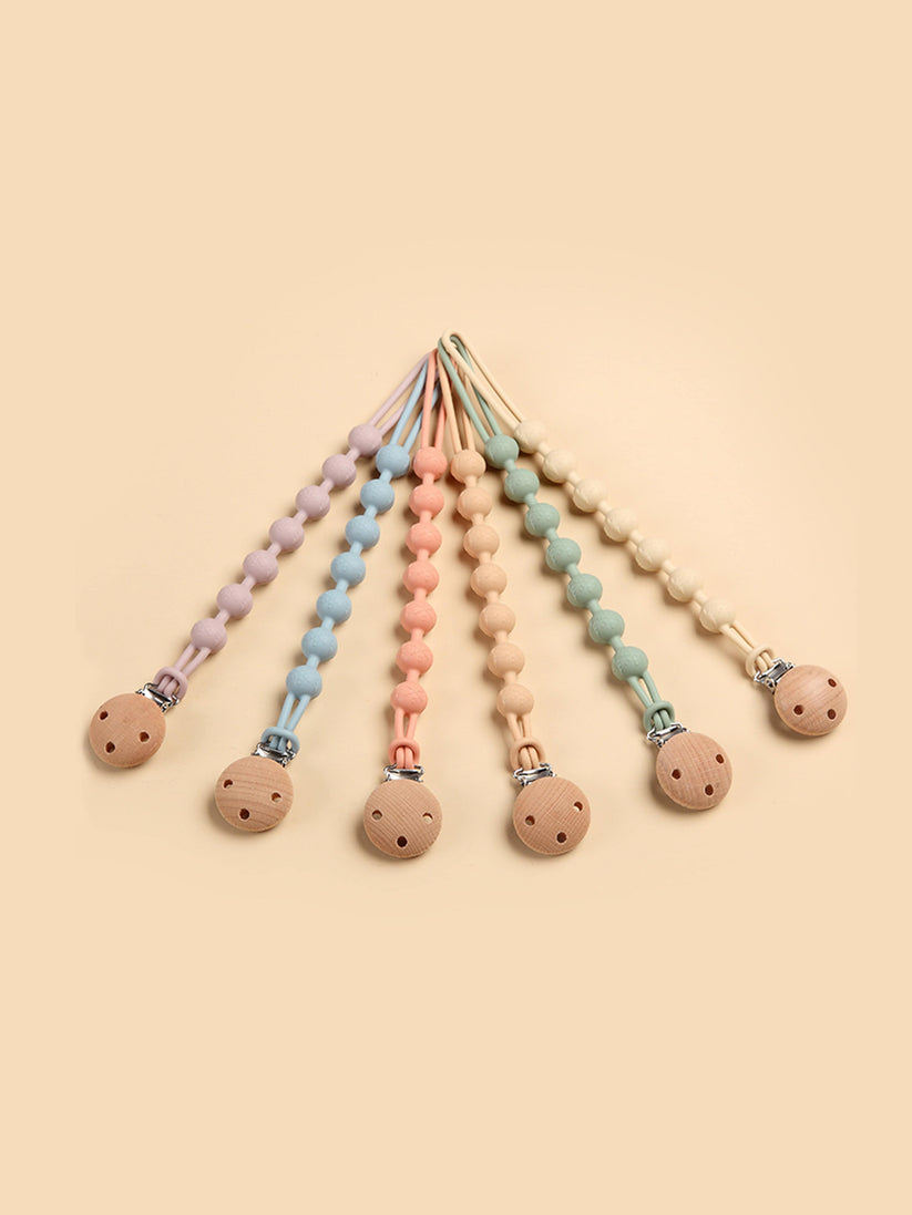 Bloom Bambini Baby Pacifier Clip and Teether in Pink | QHAUK - QHA UK