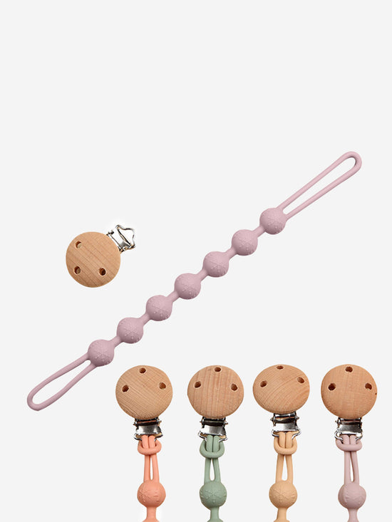 Bloom Bambini Baby Pacifier Clip and Teether in Purple | QHAUK - QHA UK