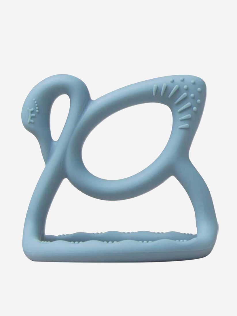 Bloom Bambini Baby Swan Teether in Blue | QHAUK - QHA UK