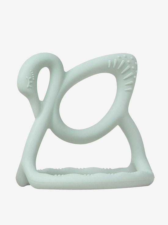 Bloom Bambini Baby Swan Teether in Green | QHAUK - QHA UK