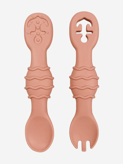 Bloom Bambini Silicon Spoon and Fork Set | QHAUK - QHA UK
