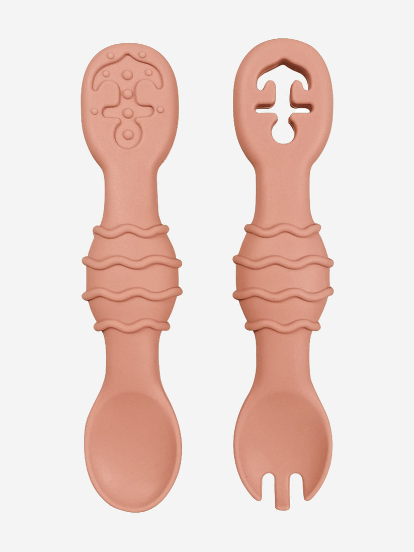 Bloom Bambini Silicon Spoon and Fork Set | QHAUK - QHA UK