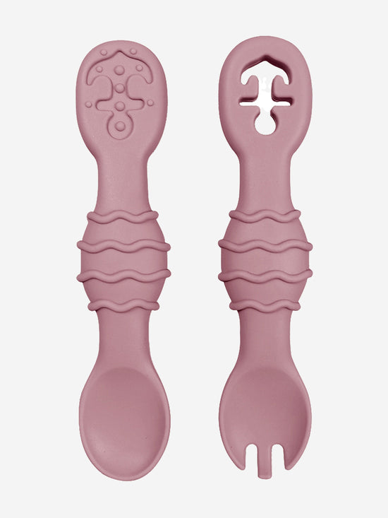 Bloom Bambini Silicon Spoon and Fork Set | QHAUK - QHA UK