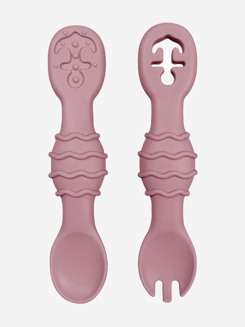 Bloom Bambini Silicon Spoon and Fork Set | QHAUK - QHA UK