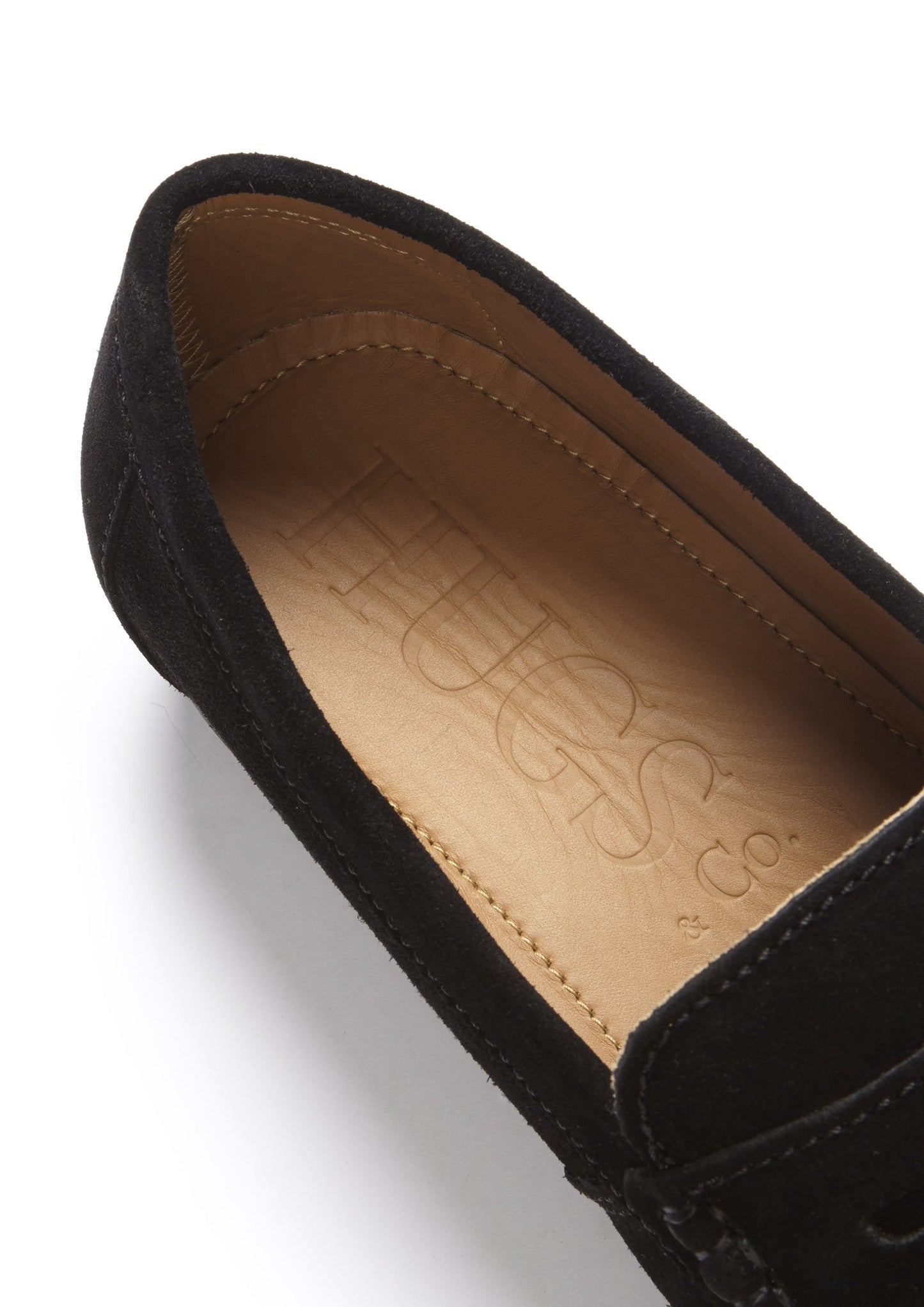 Hugs & Co Mens Boat Loafers Black Suede UK 7-14 - QHA UK