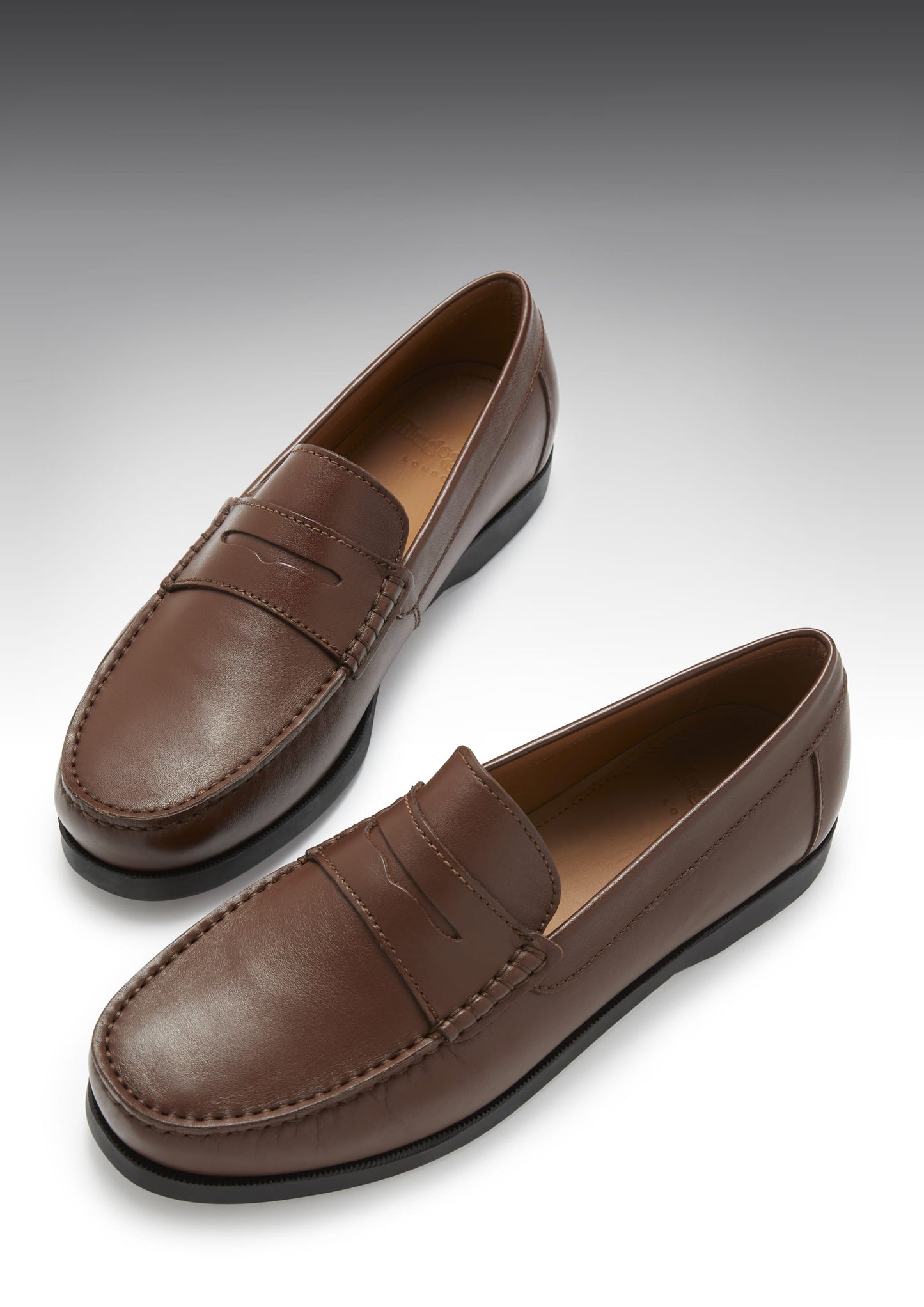 Hugs & Co Mens Boat Loafers Brown Leather UK 7-14 - QHA UK