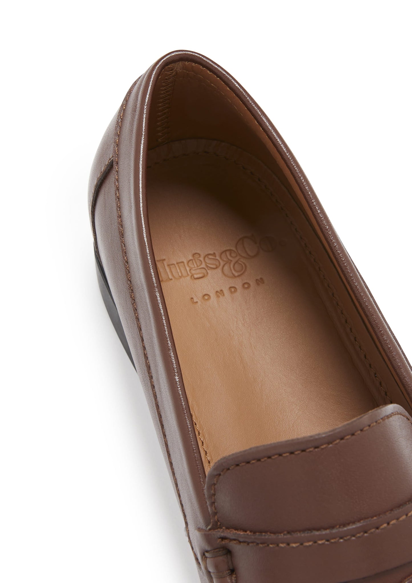 Hugs & Co Mens Boat Loafers Brown Leather UK 7-14 - QHA UK