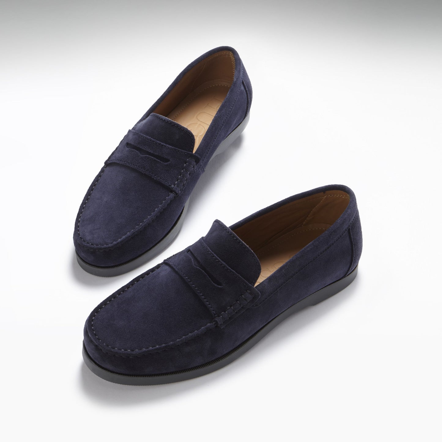 Hugs & Co Mens Boat Loafers Navy Blue Suede UK 7-14 - QHA UK