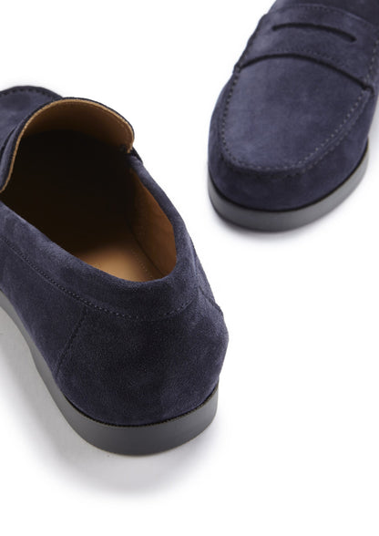 Hugs & Co Mens Boat Loafers Navy Blue Suede UK 7-14 - QHA UK