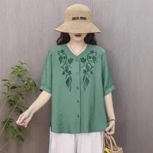 Womens Cotton Floral Boho Ankle Length Beach Dress One Size - QHA UK