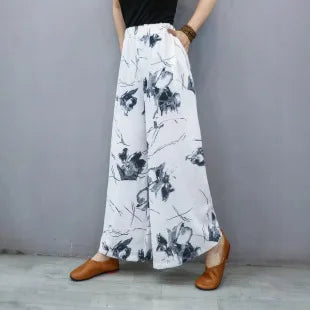Womens Cotton Floral Boho Ankle Length Beach Dress One Size - QHA UK