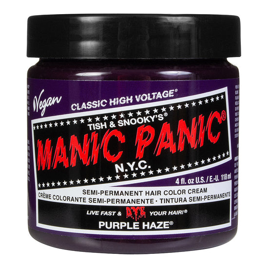 Manic Panic Semi-Permanent Hair Dye Bright Purple Haze 118ml - QHA UK