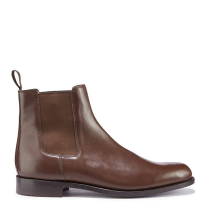 Hugs & Co Mens Brown Leather Chelsea Boots Welted Leather UK 7-14 - QHA UK
