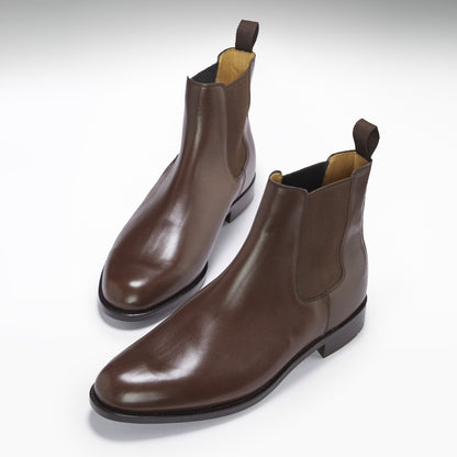 Hugs & Co Mens Brown Leather Chelsea Boots Welted Leather UK 7-14 - QHA UK