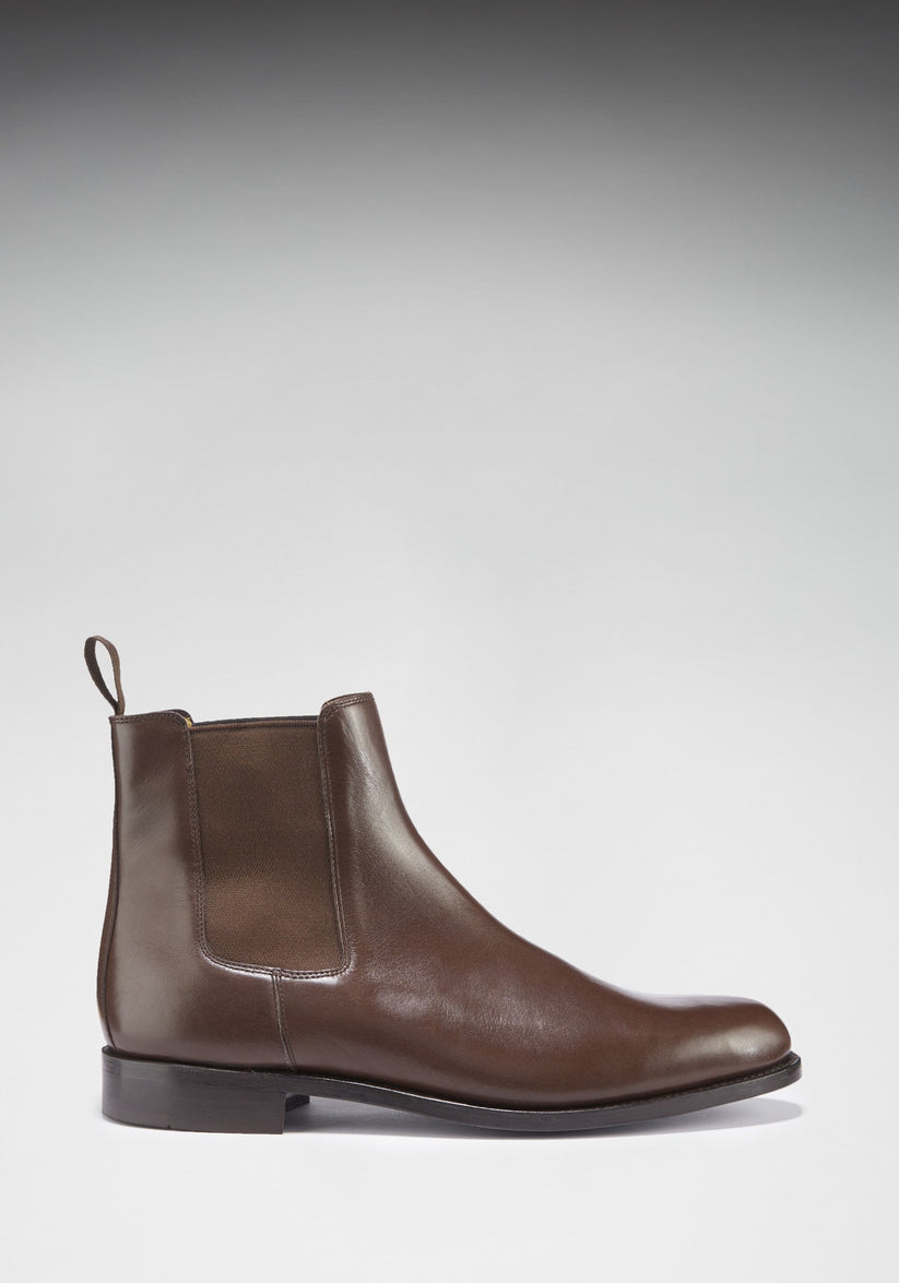 Hugs & Co Mens Brown Leather Chelsea Boots Welted Leather UK 7-14 - QHA UK