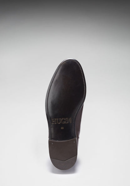 Hugs & Co Mens Brown Leather Chelsea Boots Welted Leather UK 7-14 - QHA UK