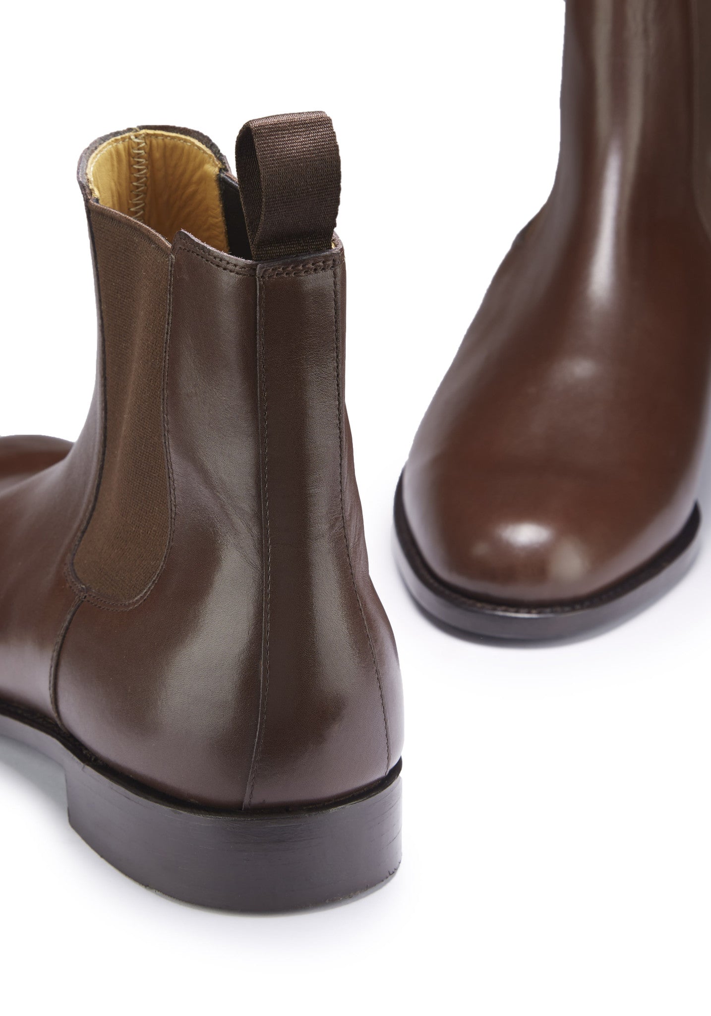 Hugs & Co Mens Brown Leather Chelsea Boots Welted Leather UK 7-14 - QHA UK