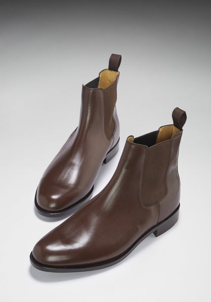 Hugs & Co Mens Brown Leather Chelsea Boots Welted Leather UK 7-14 - QHA UK