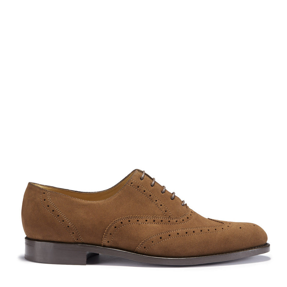 Hugs & Co Mens Brown Suede Brogues Welted Leather Sole UK 7-14 - QHA UK