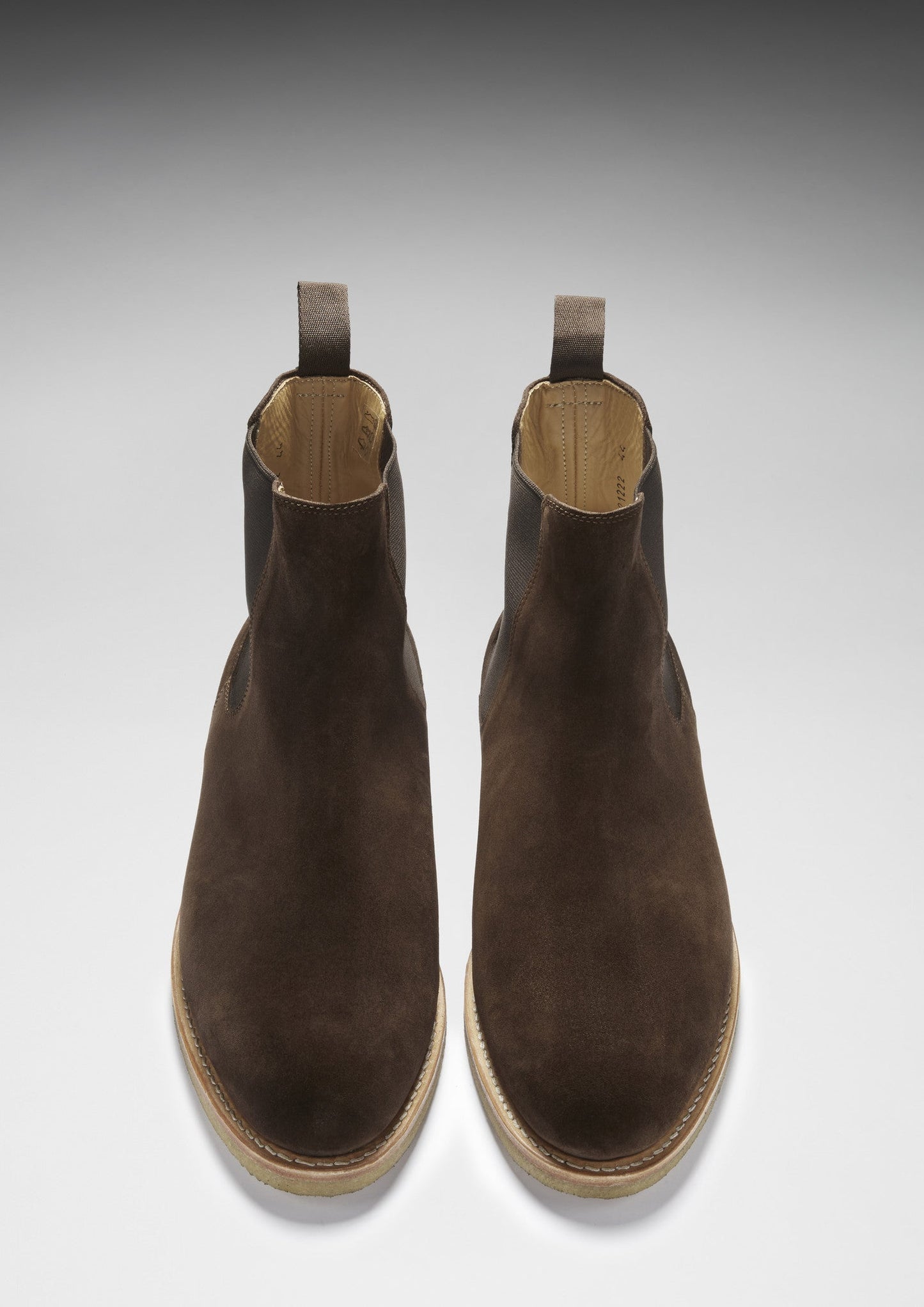 Hugs & Co Mens Brown Suede Chelsea Boots Crepe Rubber Welted UK 7-14 - QHA UK