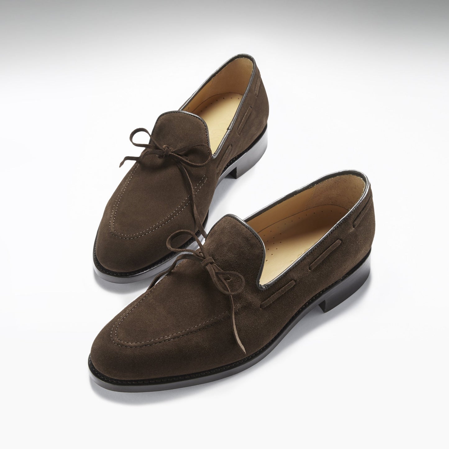 Hugs & Co Mens Brown Suede Goodyear Welted Laced Loafers UK 7-14 - QHA UK