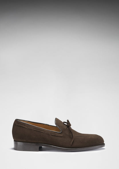 Hugs & Co Mens Brown Suede Goodyear Welted Laced Loafers UK 7-14 - QHA UK