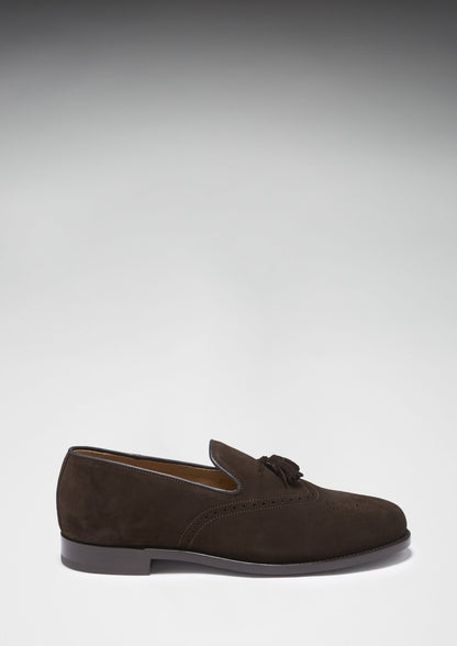 Hugs & Co Mens Brown Suede Tasselled Brogues Welted Leather UK 7-14 - QHA UK