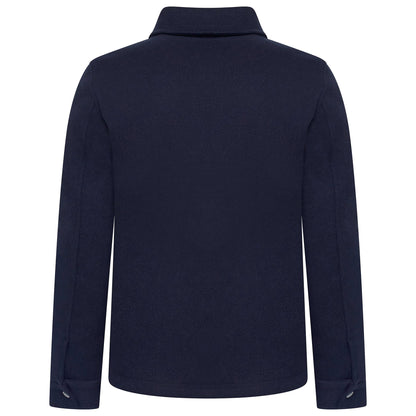 George Mens Brushed Winter Shacket Wool Look Overshirt Jacket Pockets - QHA UK