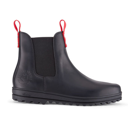 Hugs & Co Mens Busby Winter Chelsea Boot Black Leather UK 7-13 - QHA UK