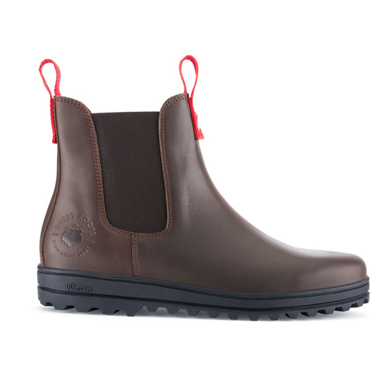 Hugs & Co Mens Busby Winter Chelsea Boot Brown Leather UK 7-13 - QHA UK
