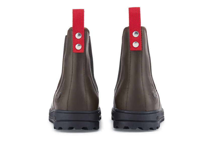 Hugs & Co Mens Busby Winter Chelsea Boot Brown Leather UK 7-13 - QHA UK