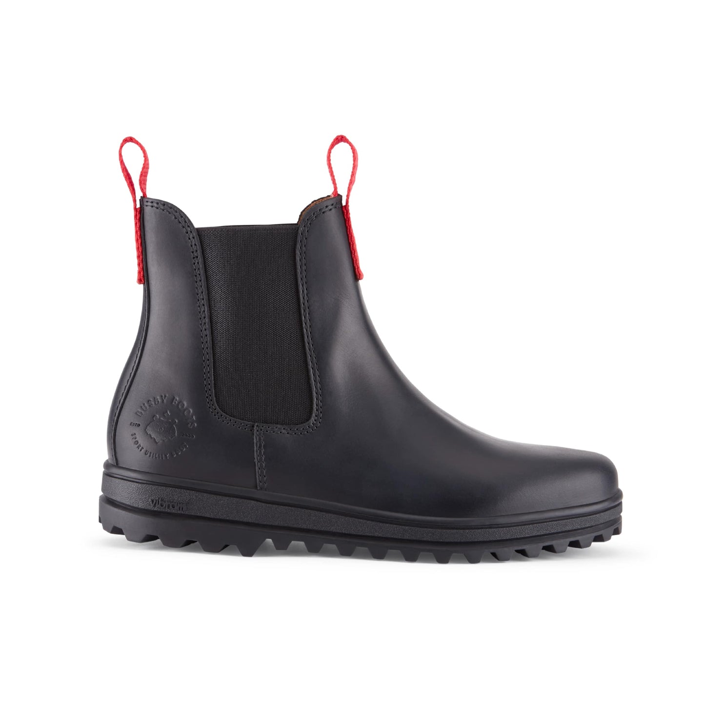 Hugs & Co Womens Busby Winter Chelsea Boot Black Leather EU 36-42 - QHA UK