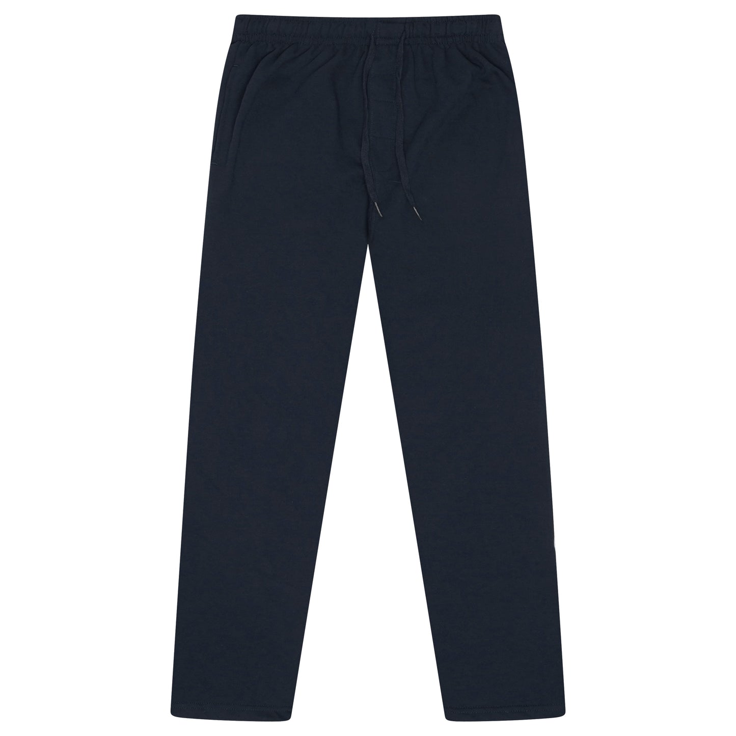 Mens Open Hem Joggers Fleece Tracksuit Bottoms Casual Lounge Pants - QHA UK