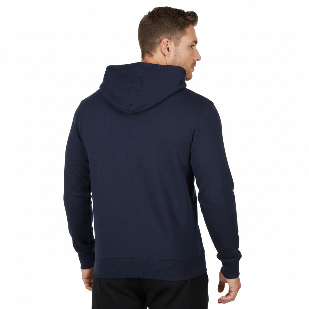 Mens Full Zip Hoodie Fleece Sweatshirt Jacket Casual Hooded Top | Qual - QHA UK
