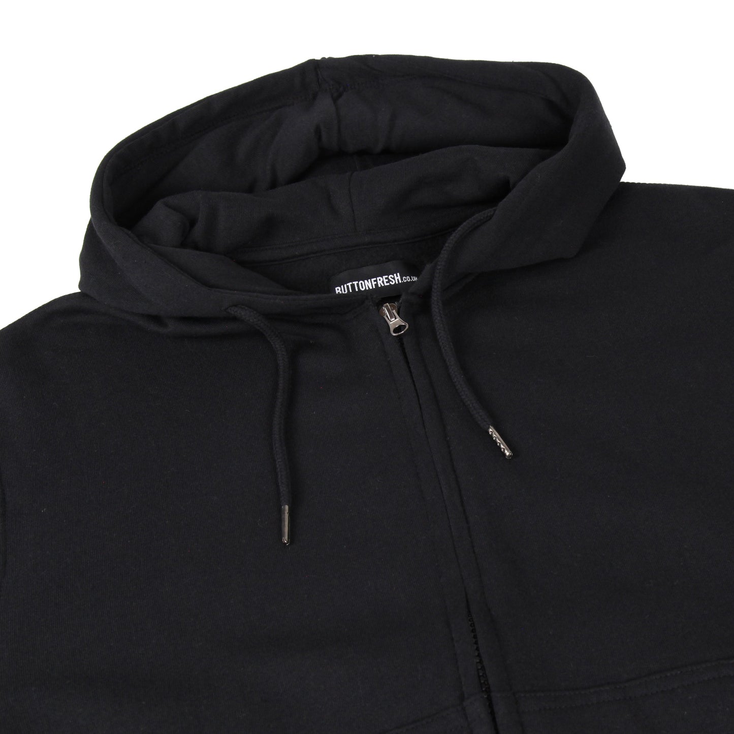 Mens Full Zip Hoodie Fleece Sweatshirt Jacket Casual Hooded Top | Qual - Zip Detail - QHA UK