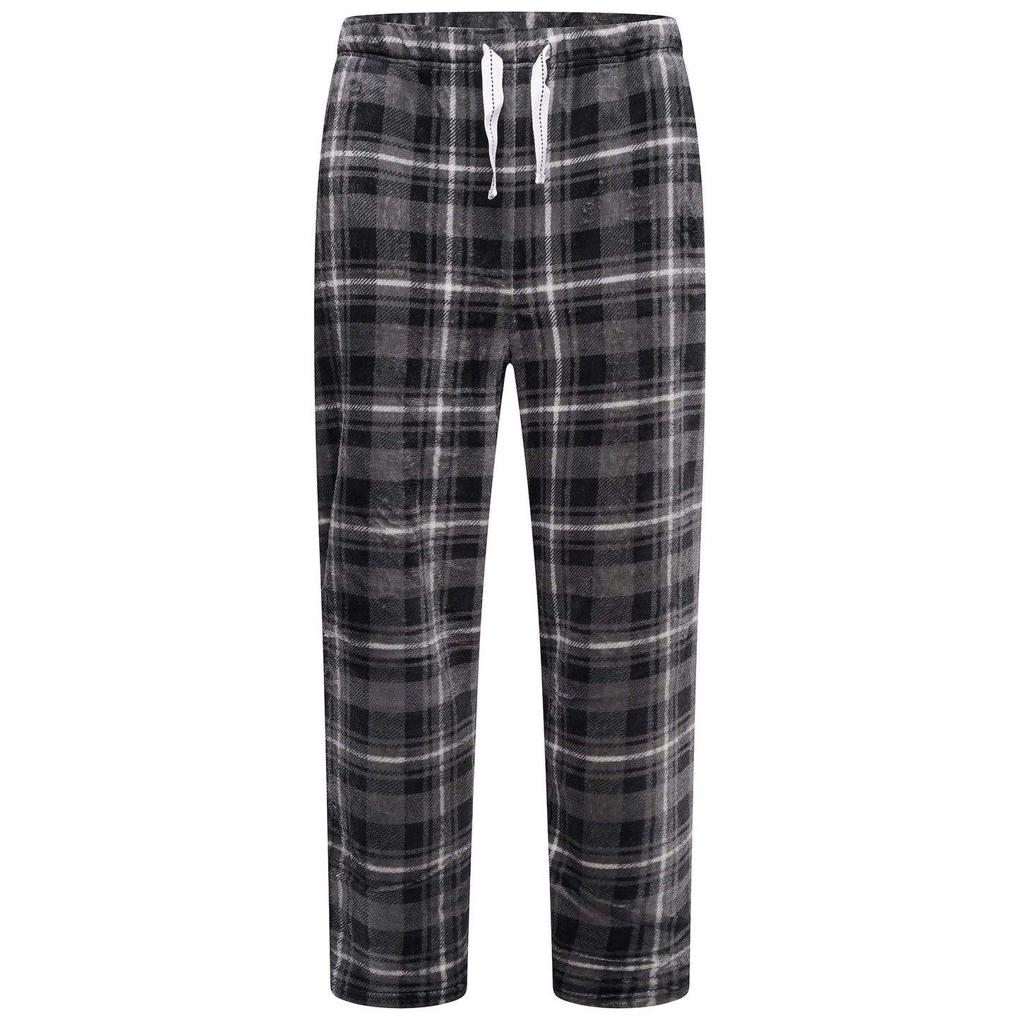 Mens Plush Fleece Lounge Set Pyjama Tracksuit Soft Warm Loungewear - QHA UK
