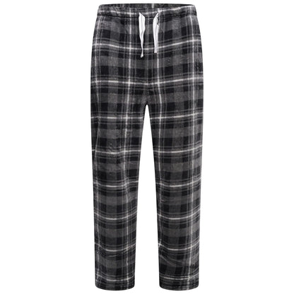 Mens Plush Fleece Lounge Set Pyjama Tracksuit Soft Warm Loungewear - QHA UK