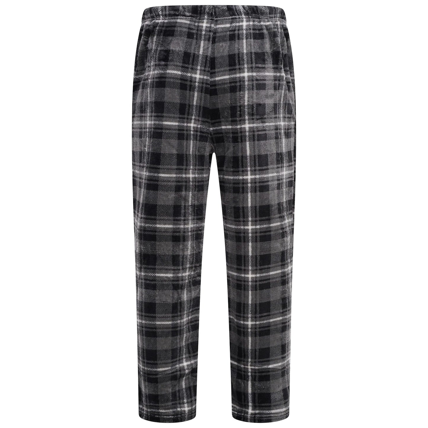 Mens Plush Fleece Lounge Set Pyjama Tracksuit Soft Warm Loungewear - QHA UK
