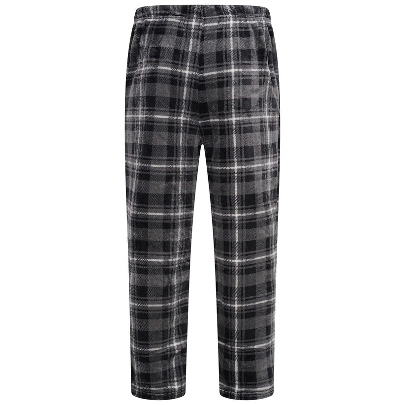 Mens Plush Fleece Lounge Set Pyjama Tracksuit Soft Warm Loungewear - QHA UK