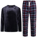 Navy / Burgundy Check