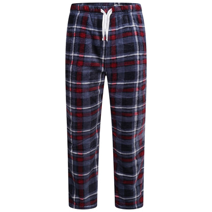 Mens Plush Fleece Lounge Set Pyjama Tracksuit Soft Warm Loungewear - QHA UK