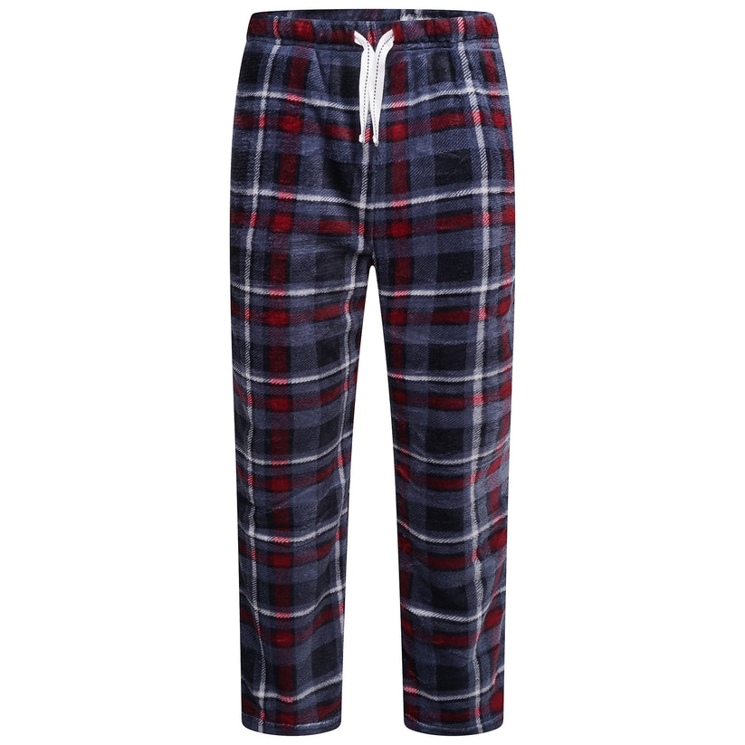 Mens Plush Fleece Lounge Set Pyjama Tracksuit Soft Warm Loungewear - QHA UK