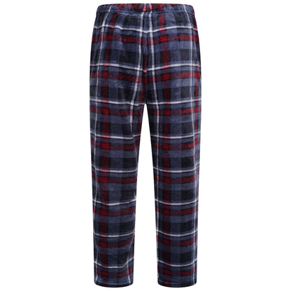 Mens Plush Fleece Lounge Set Pyjama Tracksuit Soft Warm Loungewear - QHA UK