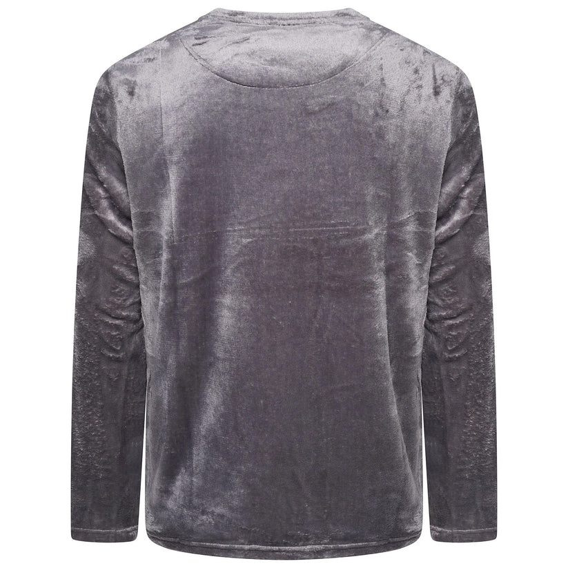 Mens Plush Fleece Lounge Set Pyjama Tracksuit Soft Warm Loungewear - QHA UK